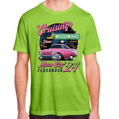 Cruising Woodward Motor City Flashback 2024 Pink Version Adult ChromaSoft Performance T-Shirt