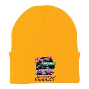 Cruising Woodward Motor City Flashback 2024 Pink Version Knit Cap Winter Beanie