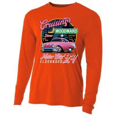 Cruising Woodward Motor City Flashback 2024 Pink Version Cooling Performance Long Sleeve Crew