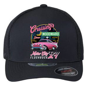 Cruising Woodward Motor City Flashback 2024 Pink Version Flexfit Unipanel Trucker Cap