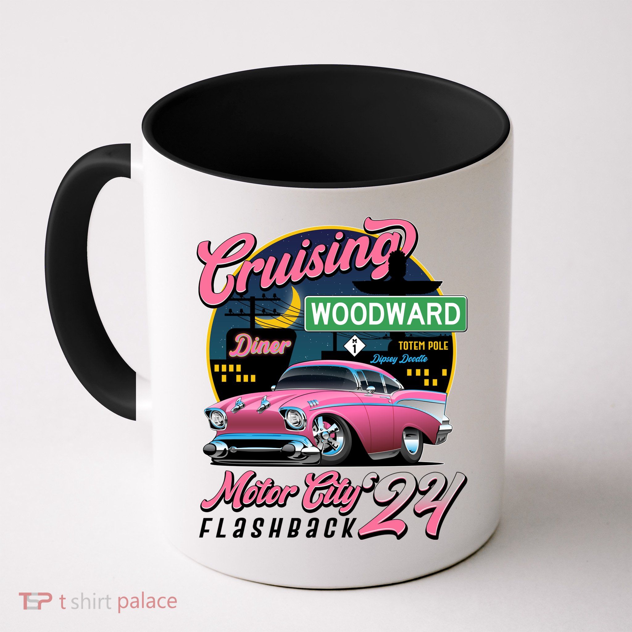 Cruising Woodward Motor City Flashback 2024 Pink Version Mug