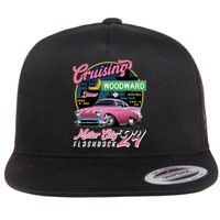 Cruising Woodward Motor City Flashback 2024 Pink Version Flat Bill Trucker Hat