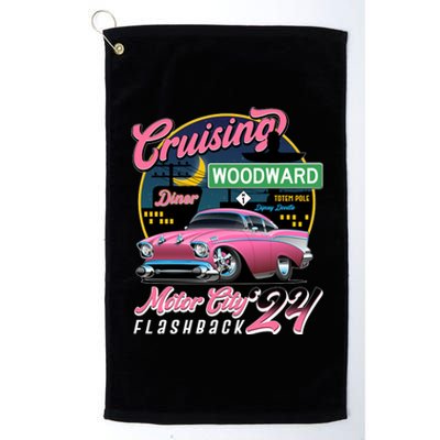 Cruising Woodward Motor City Flashback 2024 Pink Version Platinum Collection Golf Towel