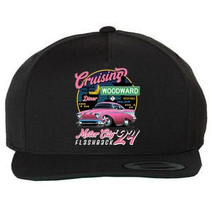 Cruising Woodward Motor City Flashback 2024 Pink Version Wool Snapback Cap