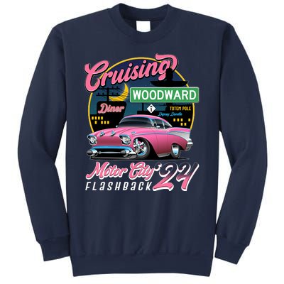 Cruising Woodward Motor City Flashback 2024 Pink Version Sweatshirt