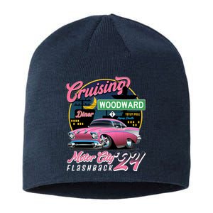 Cruising Woodward Motor City Flashback 2024 Pink Version Sustainable Beanie