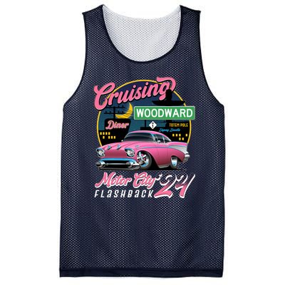 Cruising Woodward Motor City Flashback 2024 Pink Version Mesh Reversible Basketball Jersey Tank