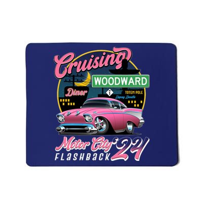 Cruising Woodward Motor City Flashback 2024 Pink Version Mousepad