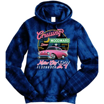 Cruising Woodward Motor City Flashback 2024 Pink Version Tie Dye Hoodie