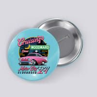 Cruising Woodward Motor City Flashback 2024 Pink Version Button