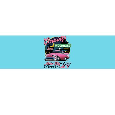 Cruising Woodward Motor City Flashback 2024 Pink Version Bumper Sticker