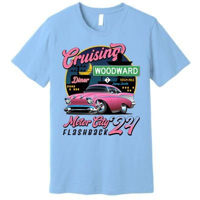 Cruising Woodward Motor City Flashback 2024 Pink Version Premium T-Shirt