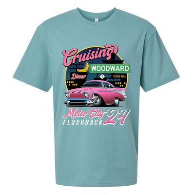Cruising Woodward Motor City Flashback 2024 Pink Version Sueded Cloud Jersey T-Shirt