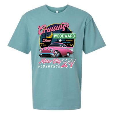 Cruising Woodward Motor City Flashback 2024 Pink Version Sueded Cloud Jersey T-Shirt