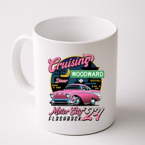 Cruising Woodward Motor City Flashback 2024 Pink Version Coffee Mug