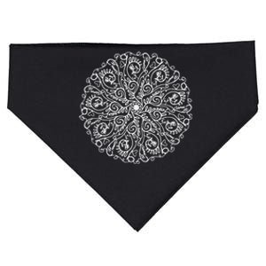 Curse Word Mandala Graphic USA-Made Doggie Bandana