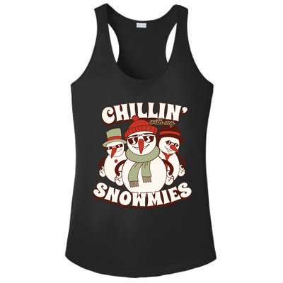 Chillin With My Snowmies Ladies PosiCharge Competitor Racerback Tank