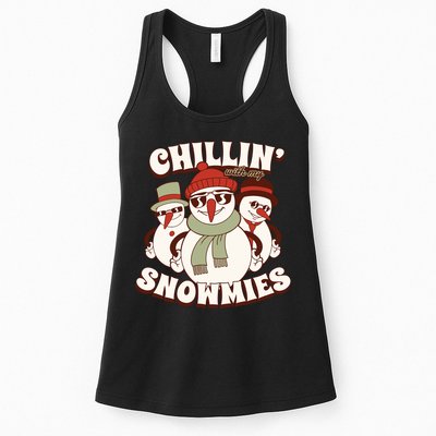 Chillin With My Snowmies Womens Tank Top