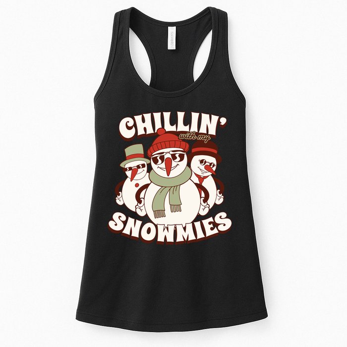 Chillin With My Snowmies Womens Tank Top