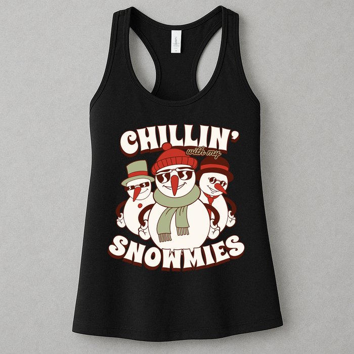 Chillin With My Snowmies Womens Tank Top
