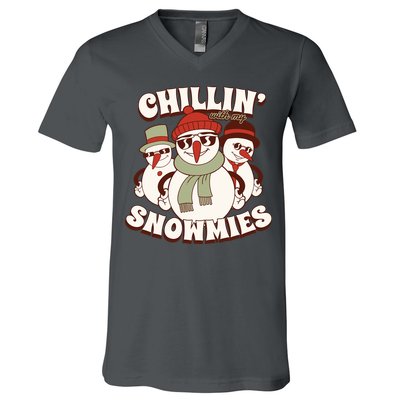 Chillin With My Snowmies V-Neck T-Shirt