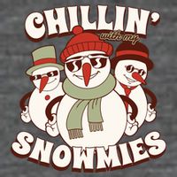Chillin With My Snowmies Button