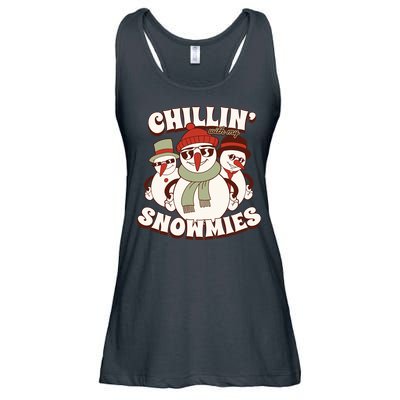 Chillin With My Snowmies Ladies Essential Flowy Tank