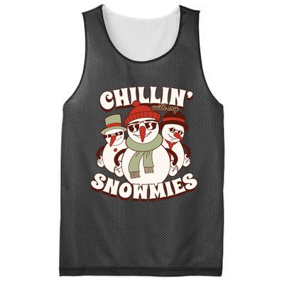 Chillin With My Snowmies Mesh Reversible Basketball Jersey Tank