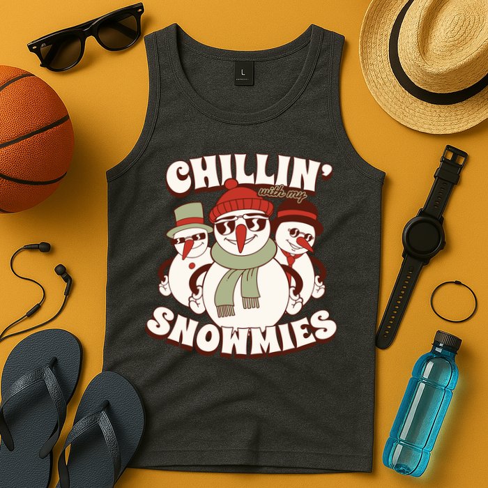 Chillin With My Snowmies Tank Top