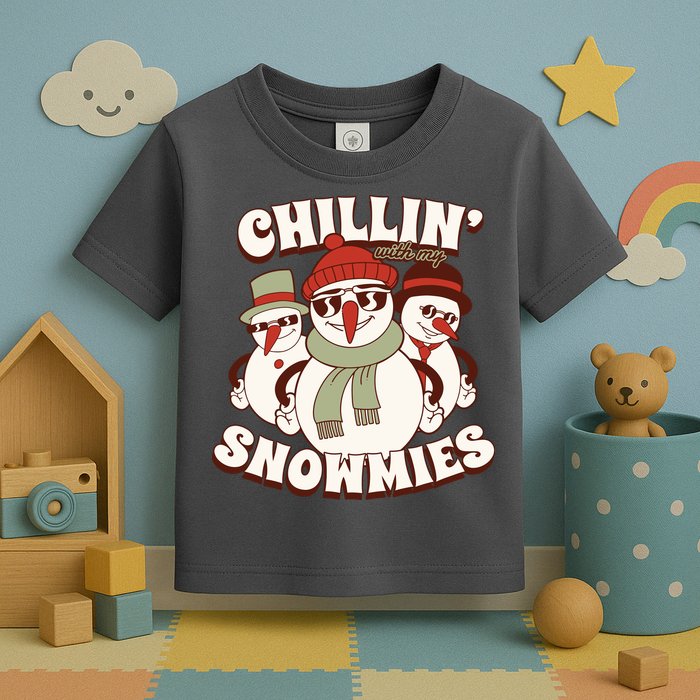 Chillin With My Snowmies Toddler T-Shirt