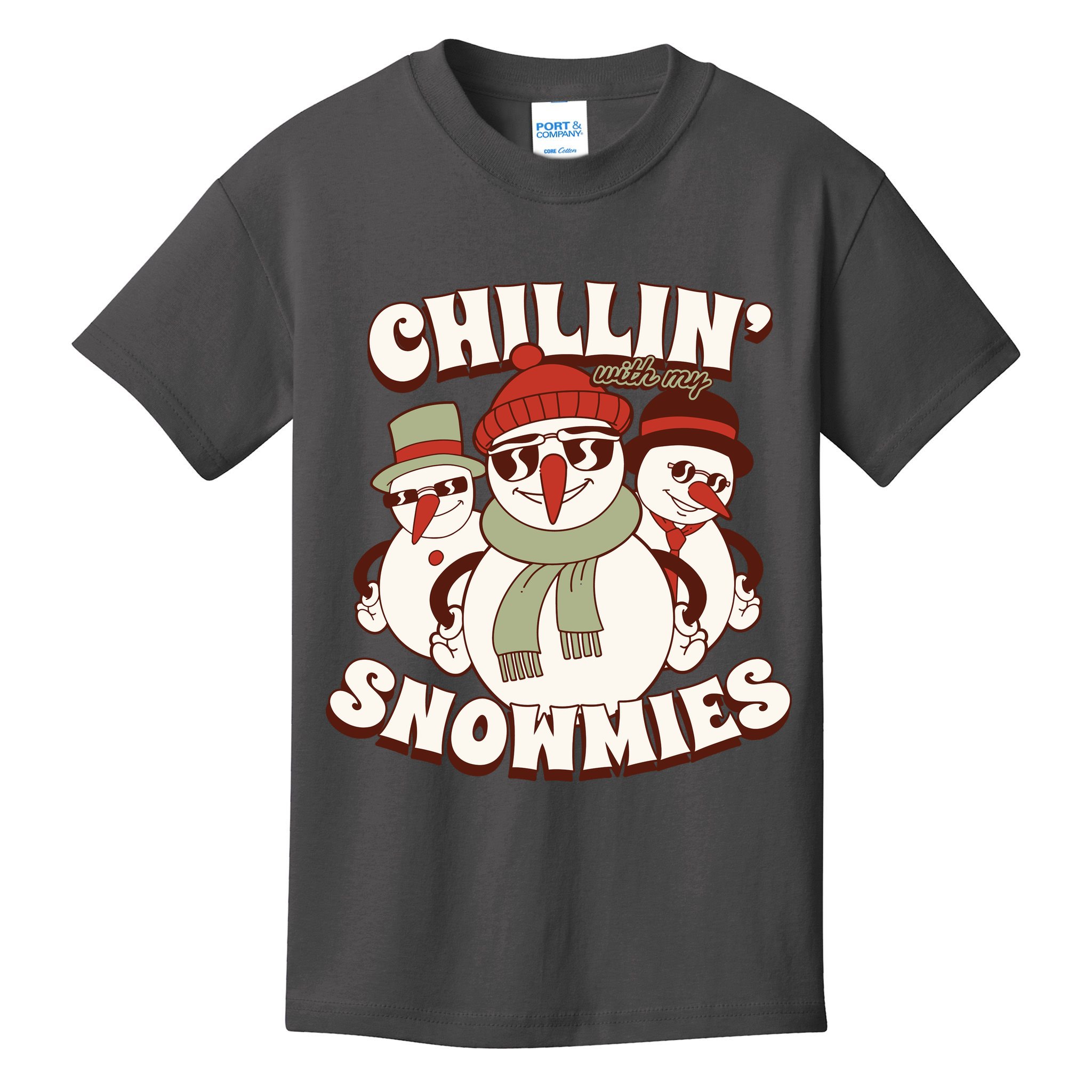Chillin With My Snowmies Kids T-Shirt