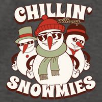 Chillin With My Snowmies Vector Backpack