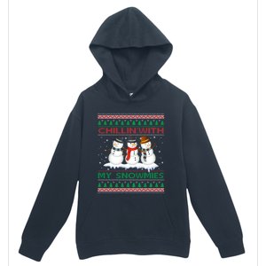 Chillin With My Snowmies Snow Ugly Christmas Sweater Gift Urban Pullover Hoodie