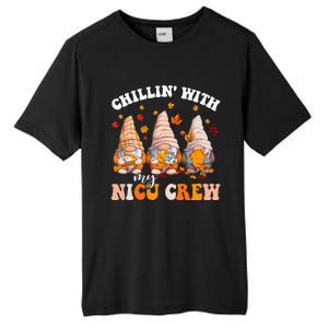 Chillin' With My Gnomies NICU Crew Fall Vibes Autumn Season  Tall Fusion ChromaSoft Performance T-Shirt