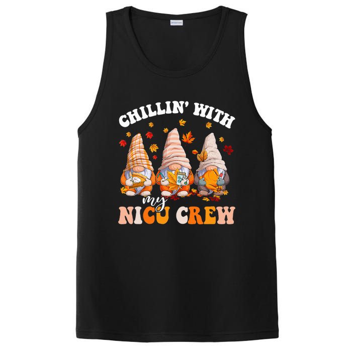 Chillin' With My Gnomies NICU Crew Fall Vibes Autumn Season  PosiCharge Competitor Tank