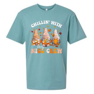 Chillin' With My Gnomies NICU Crew Fall Vibes Autumn Season  Sueded Cloud Jersey T-Shirt