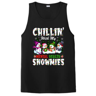 Chillin With My Tal Health Snowmies Xmas Nurse Gift PosiCharge Competitor Tank