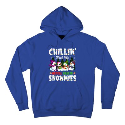 Chillin With My Tal Health Snowmies Xmas Nurse Gift Hoodie