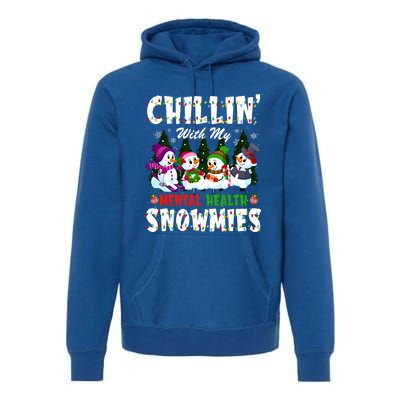 Chillin With My Tal Health Snowmies Xmas Nurse Gift Premium Hoodie