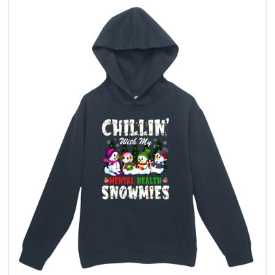 Chillin With My Tal Health Snowmies Xmas Nurse Gift Urban Pullover Hoodie