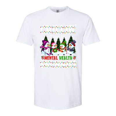 Chillin With My Tal Health Snowmies Xmas Nurse Gift Softstyle CVC T-Shirt