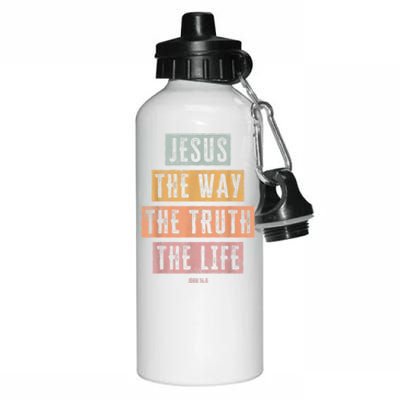 Christian Women Men Jesus The Way Truth Life Aluminum Water Bottle 