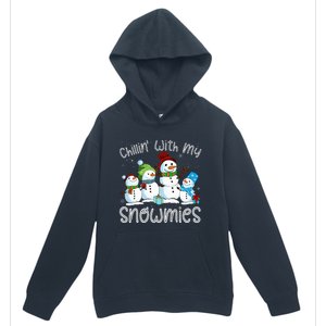 Chillin With My Snowmies Ugly Snowman Christmas Urban Pullover Hoodie