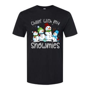 Chillin With My Snowmies Ugly Snowman Christmas Softstyle CVC T-Shirt