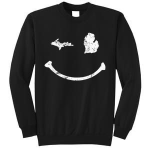 Cute Winking Michigan Mi Native Michigander Gift Sweatshirt