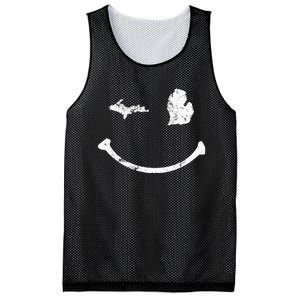 Cute Winking Michigan Mi Native Michigander Gift Mesh Reversible Basketball Jersey Tank