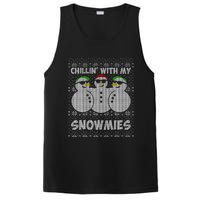 Chillin With My Snowmies Funny Ugly Christmas PosiCharge Competitor Tank