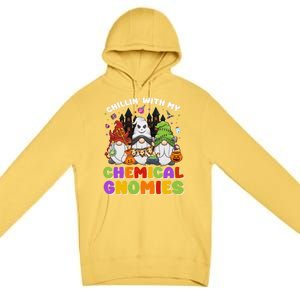 Chillin With My Chemical Gnomies Halloween Gnome Gift Premium Pullover Hoodie