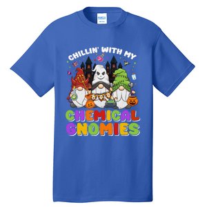 Chillin With My Chemical Gnomies Halloween Gnome Gift Tall T-Shirt