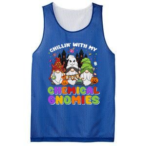 Chillin With My Chemical Gnomies Halloween Gnome Gift Mesh Reversible Basketball Jersey Tank